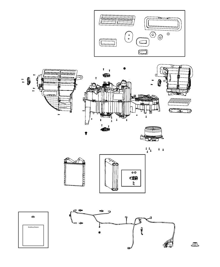 Diagram A/C and Heater Unit. for your Jeep