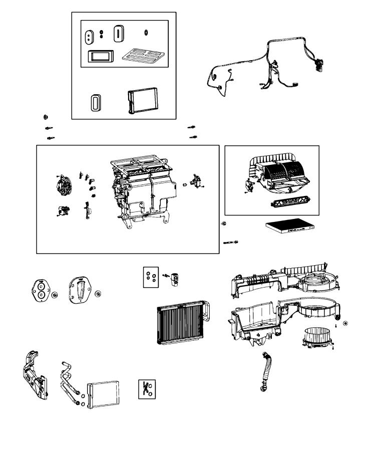 Diagram A/C and Heater Unit. for your Chrysler Pacifica  