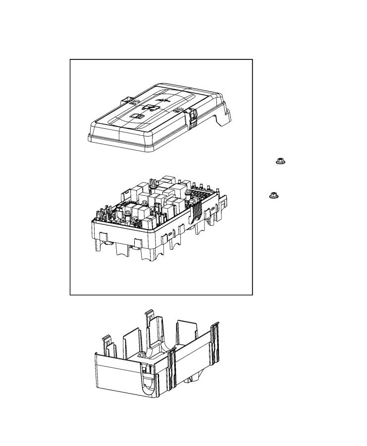 Full size assembly image of Center, Power Distribution. (1/1)