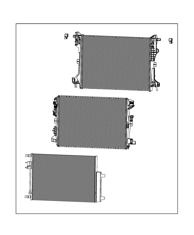 Diagram Cooling Modules, Radiator, Condenser And Related Parts. for your Chrysler 300  M