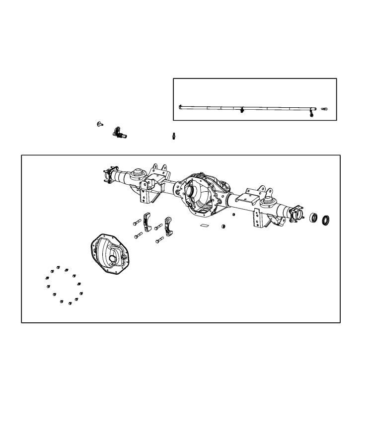 Diagram Axle Housing and Vent, Rear. for your Ram 1500  