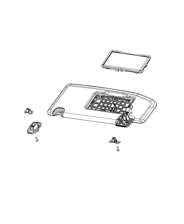 Diagram Visors and Attaching Parts. for your Jeep