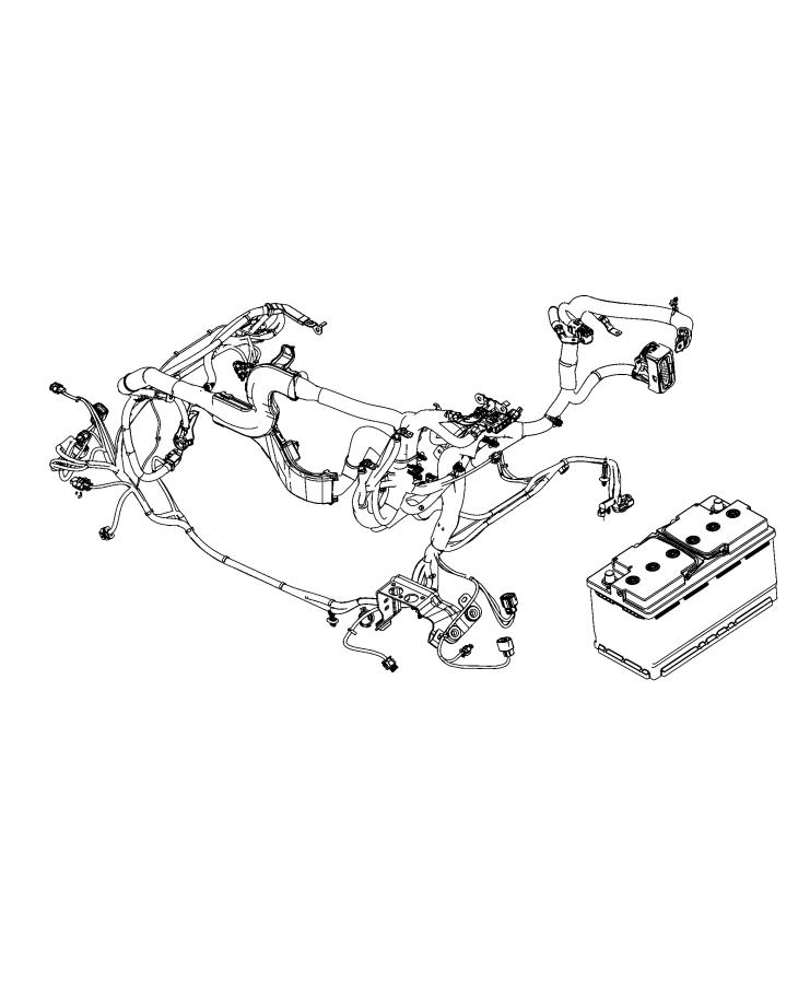 Diagram Wiring, Battery. for your Jeep