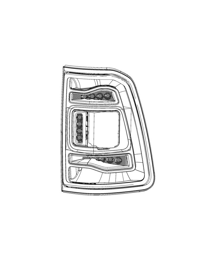 Diagram Lamps, Rear. for your Ram 1500  