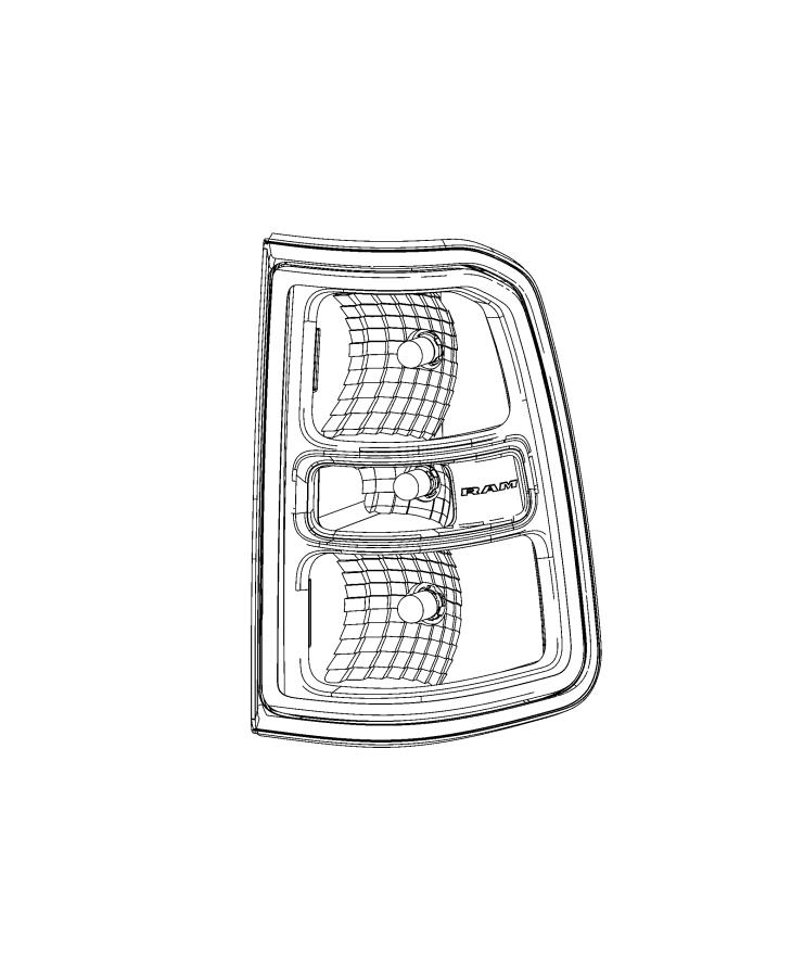 Diagram Lamps, Rear. for your Ram 1500  