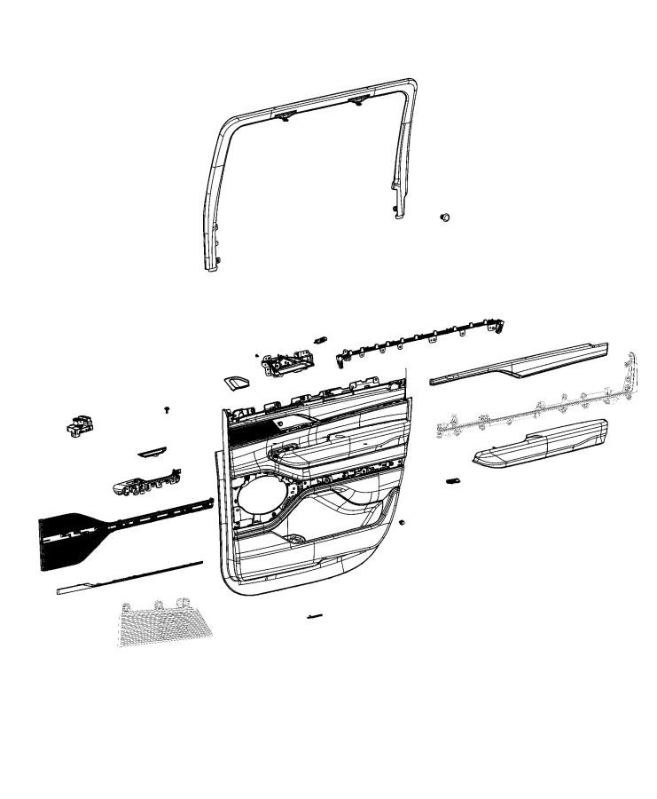 Rear Door Trim Panels. Diagram