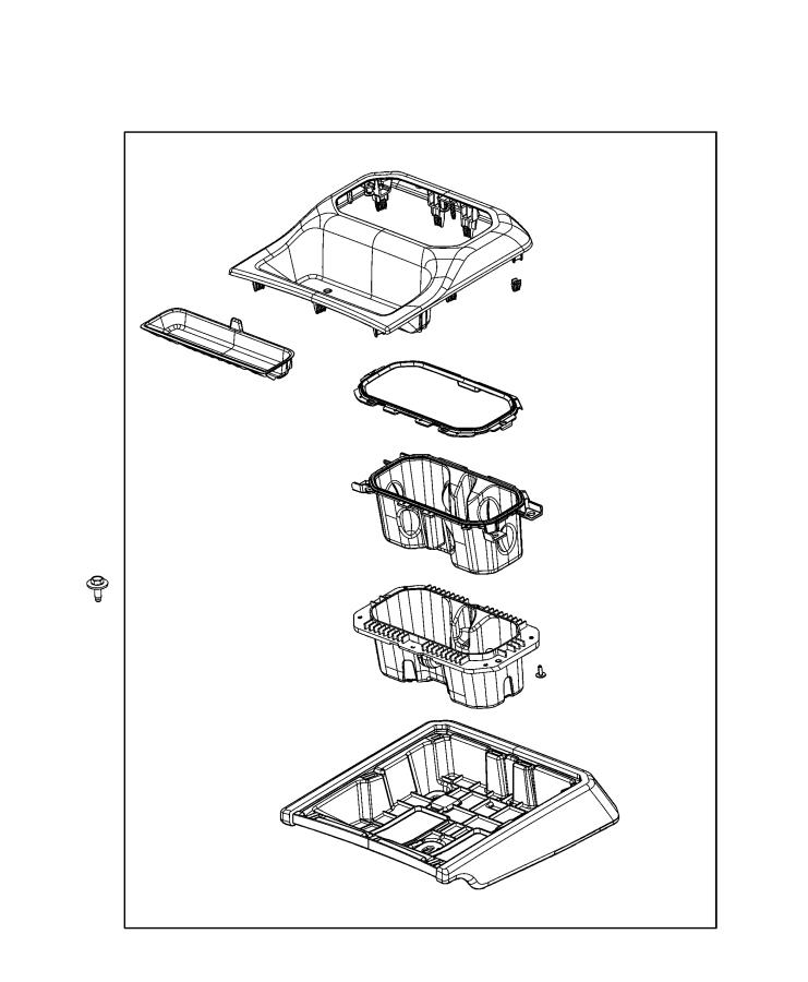 Diagram Floor Console, Rear. for your Chrysler 300  M