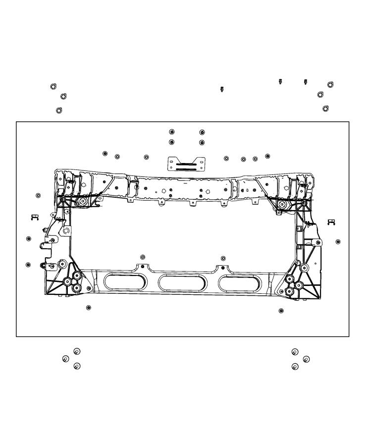 Diagram Radiator Support. for your 2015 Jeep Wrangler   