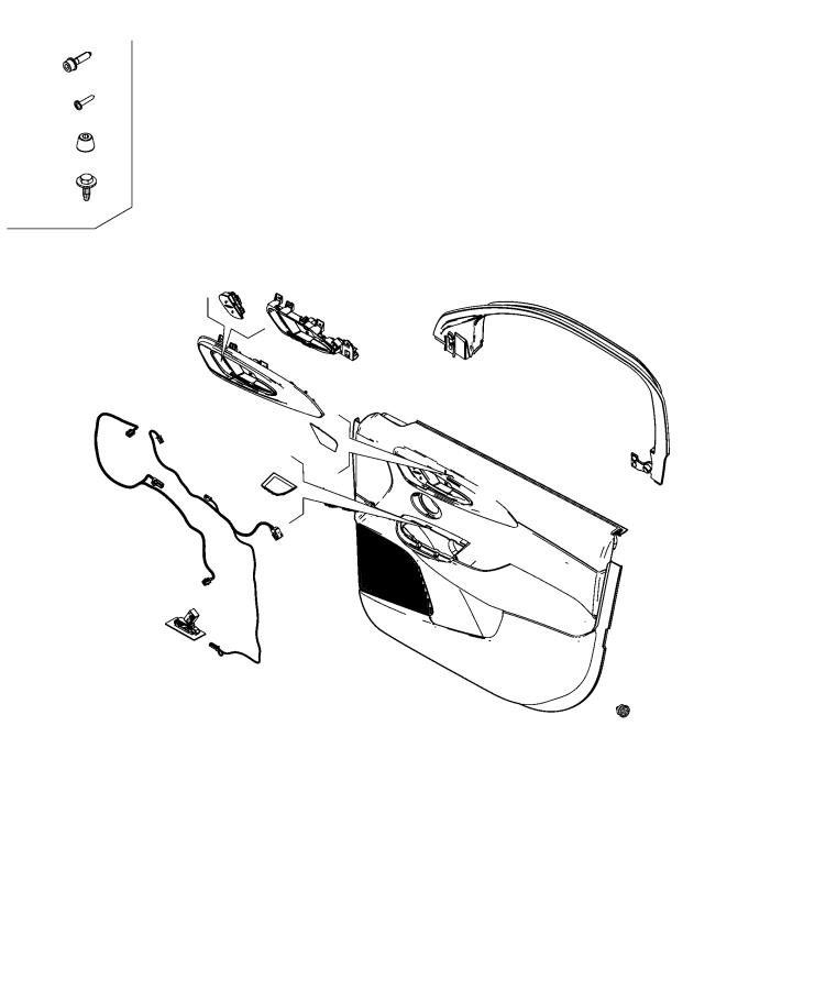 Diagram Front Door Trim Panels. for your 2001 Chrysler 300  M 