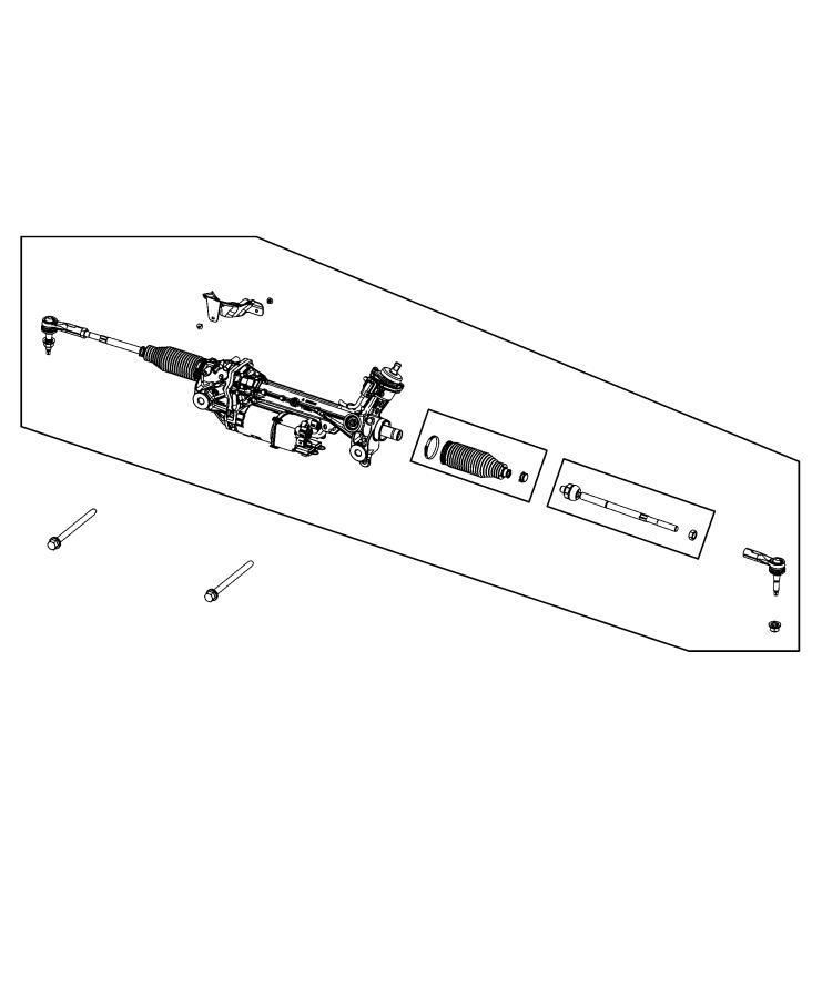 Diagram Gear Rack and Pinion. for your Jeep Grand Wagoneer L  