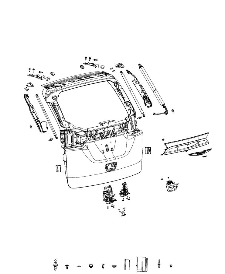 Diagram Liftgates. for your 1999 Chrysler 300  M 