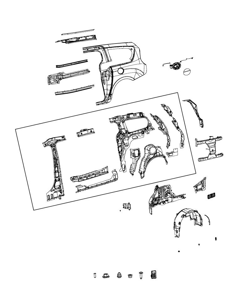 Rear Quarter Panel. Diagram