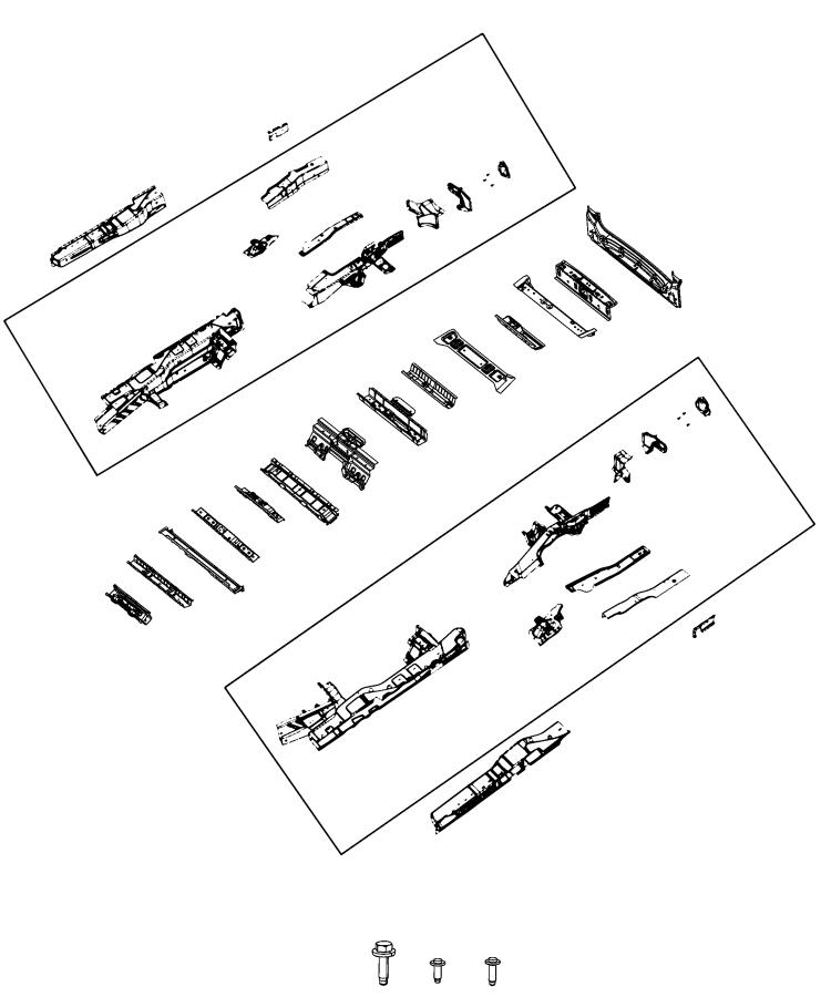 Diagram Floor Pan. for your 2000 Chrysler 300  M 