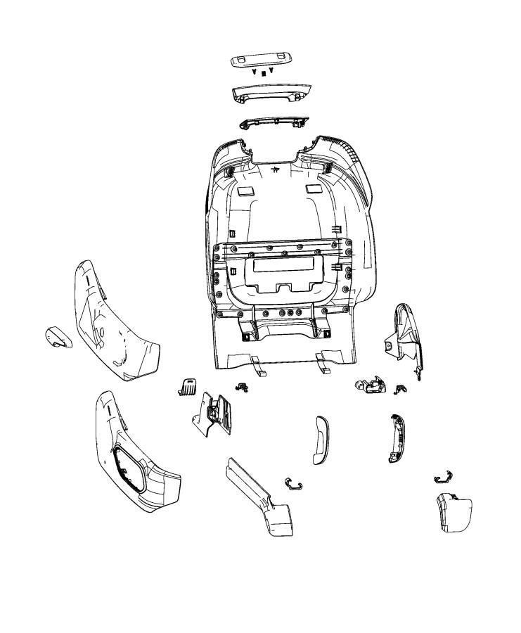 Diagram Adjusters, Recliners, Shields and Risers - Passenger Seat. for your 2003 Chrysler 300  M 