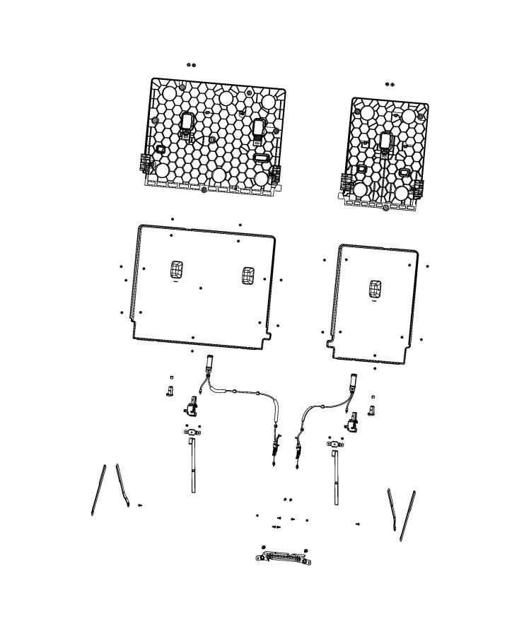 Third Row - Adjusters, Recliners, Shields and Risers, Split Seat. Diagram