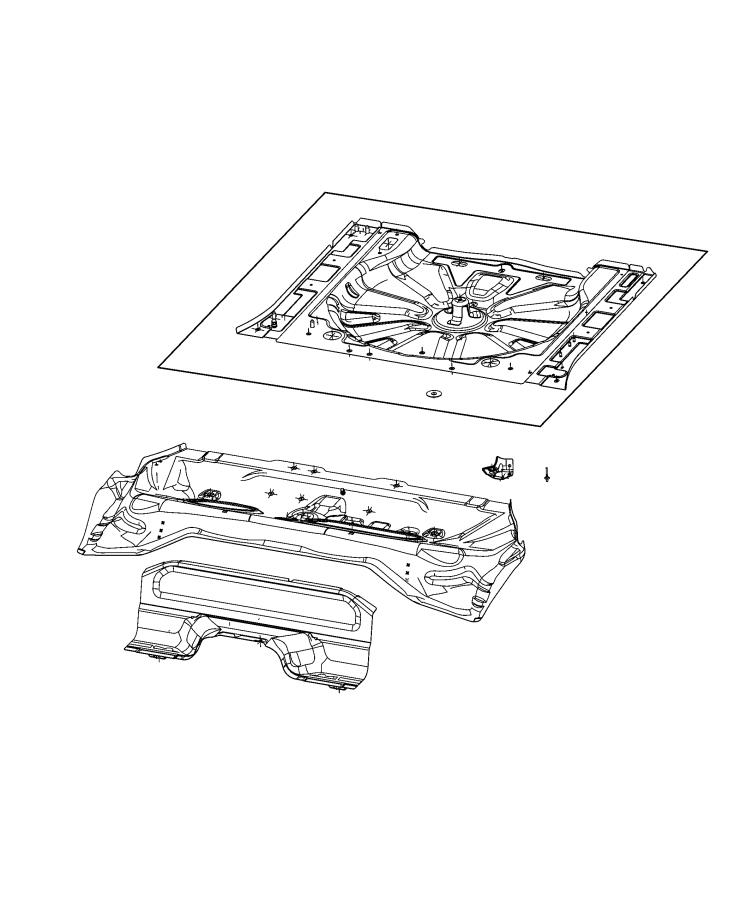 Diagram Rear Floor Pan. for your Jeep Renegade  