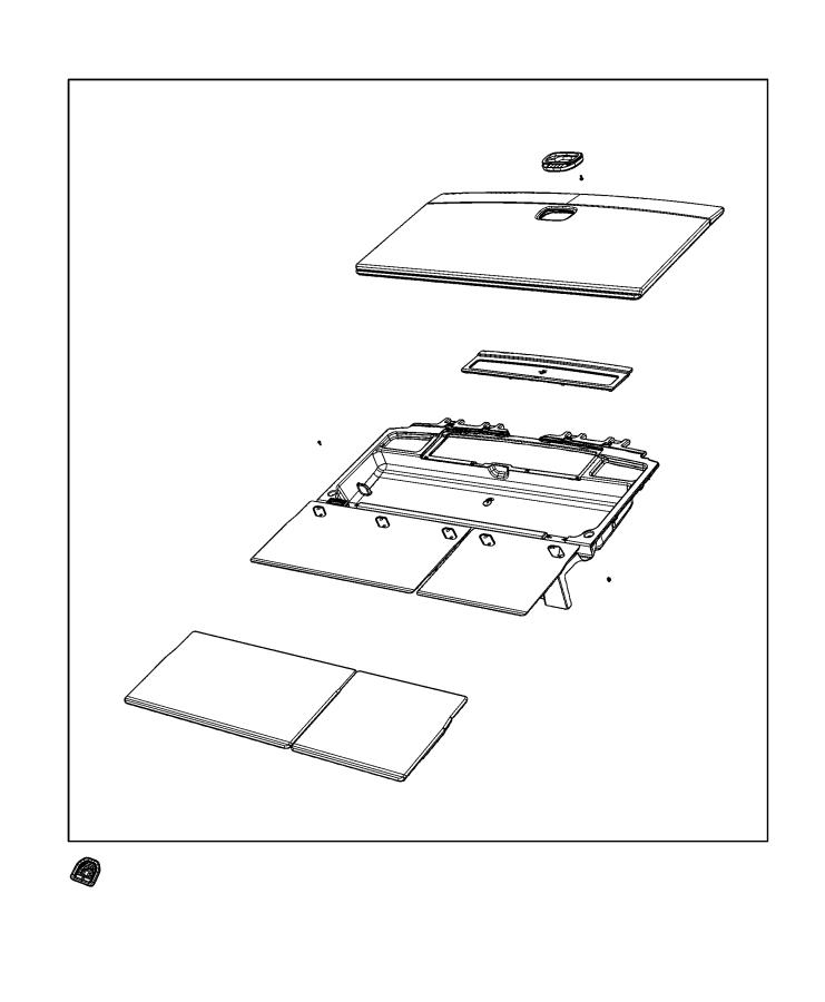 Diagram Cargo Covers, Bins and Organizers. for your Jeep Grand Wagoneer  