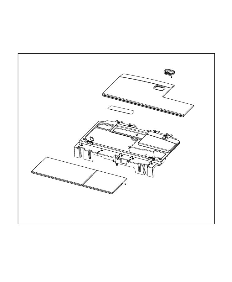 Diagram Cargo Covers, Bins and Organizers. for your Jeep Grand Wagoneer  