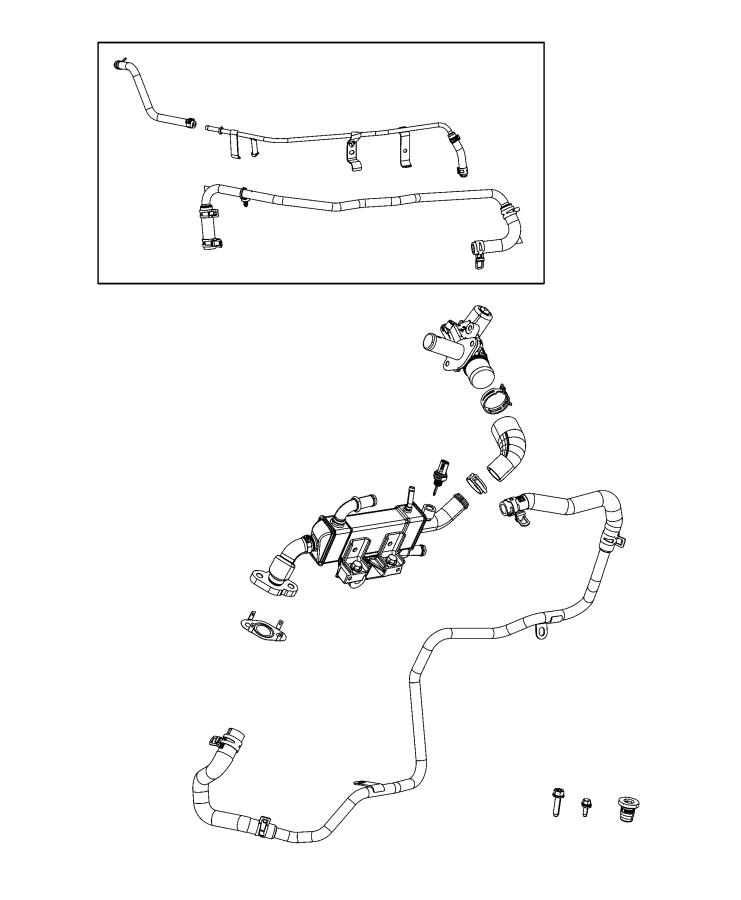 Diagram EGR Cooling Systems. for your 2002 Chrysler Voyager   