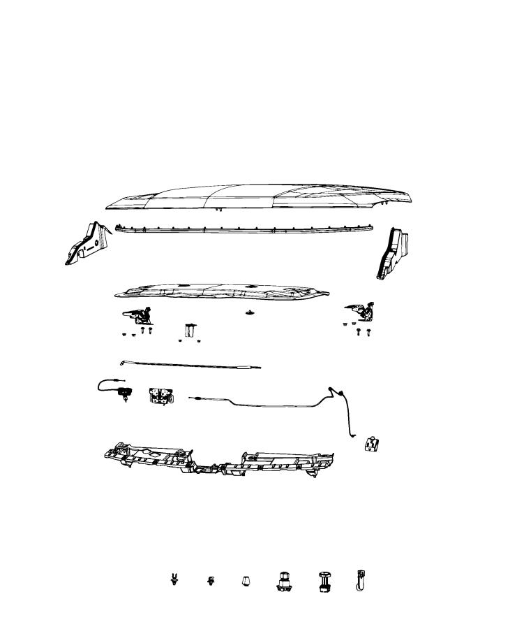 Hood and Related Parts. Diagram