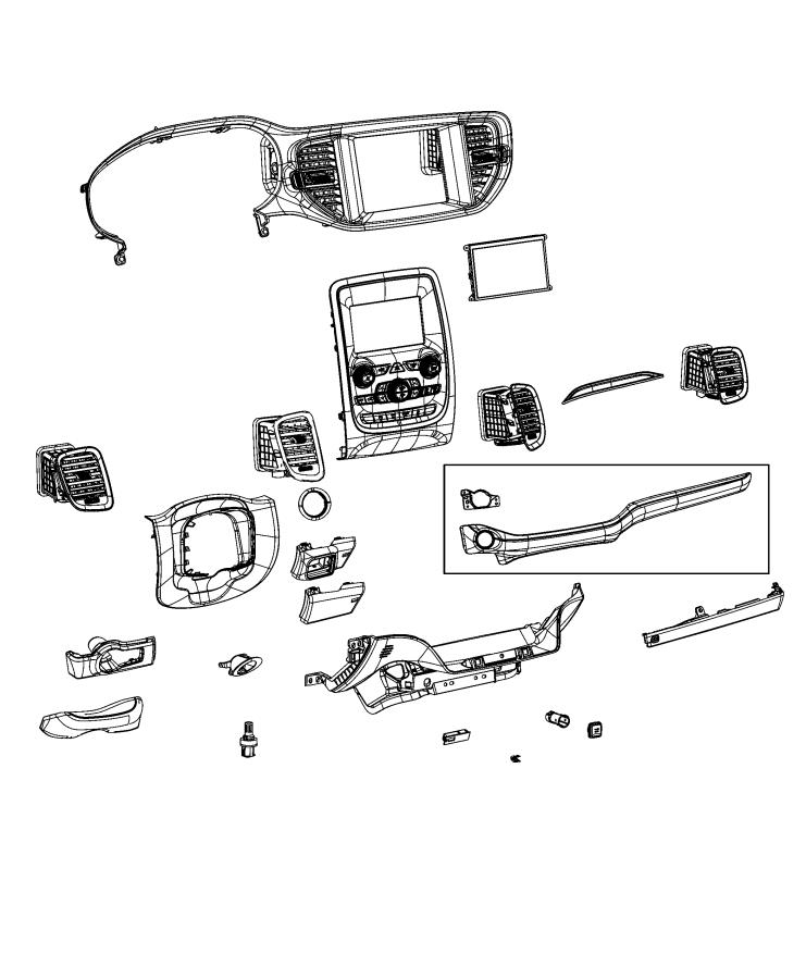 Diagram Instrument Panel - Trim. for your 1999 Chrysler 300  M 