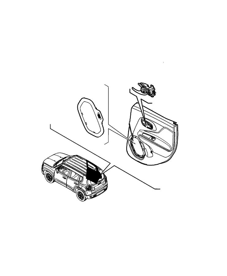 Diagram Rear Door Trim Panels. for your 2004 Ram 1500   