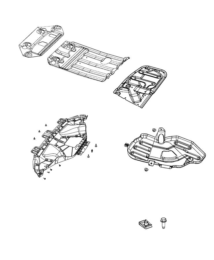 Diagram Skid Plates. for your 2004 Chrysler 300  M 