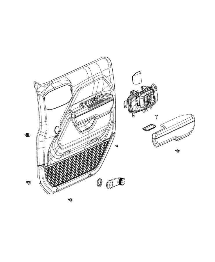 Front Door Trim Panels. Diagram