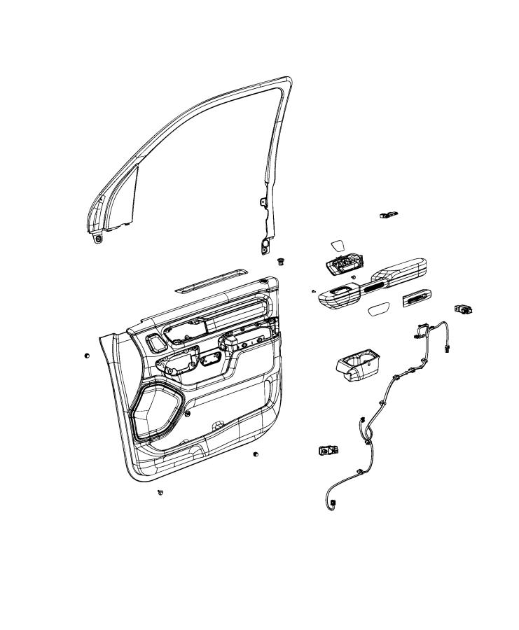 Diagram Front Door Trim Panels. for your Chrysler