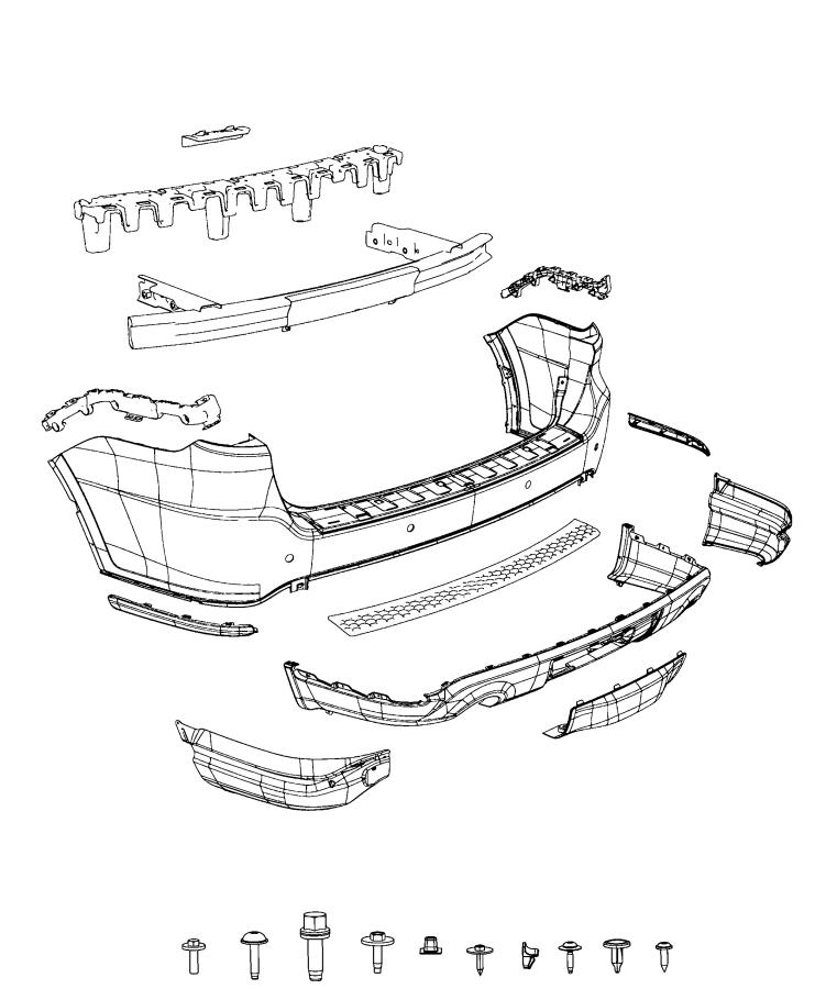 Diagram Fascia, Rear. for your 2003 Chrysler 300  M 