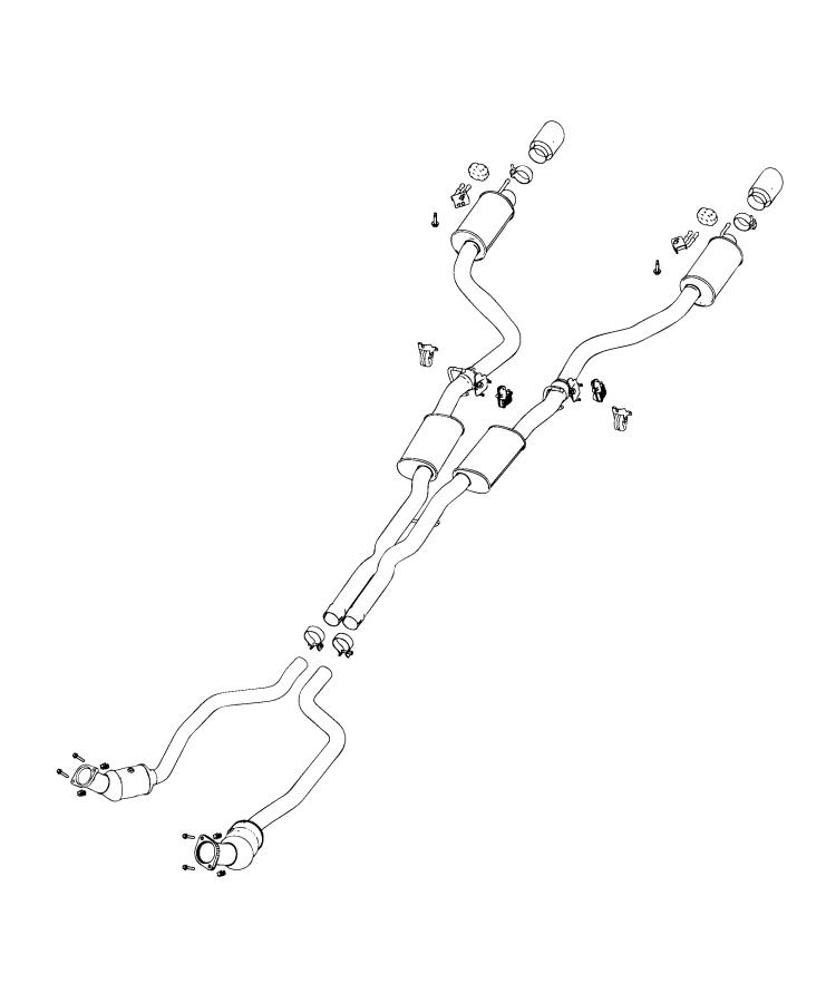 Diagram Exhaust System. for your 2000 Chrysler 300 M  