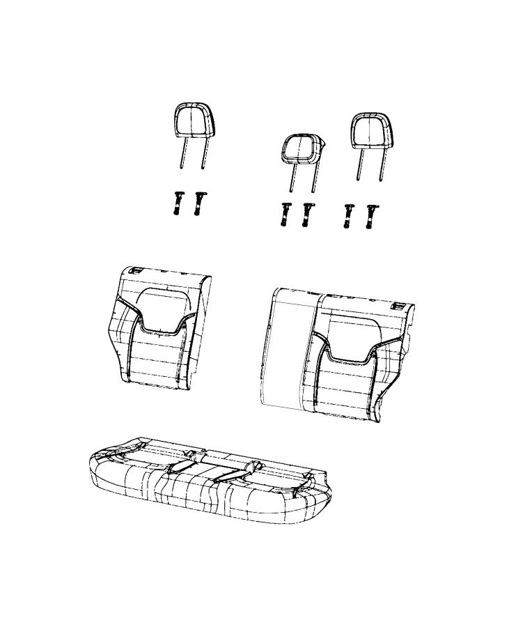 Diagram Rear Seat, Split Seat. for your 2000 Chrysler 300  M 