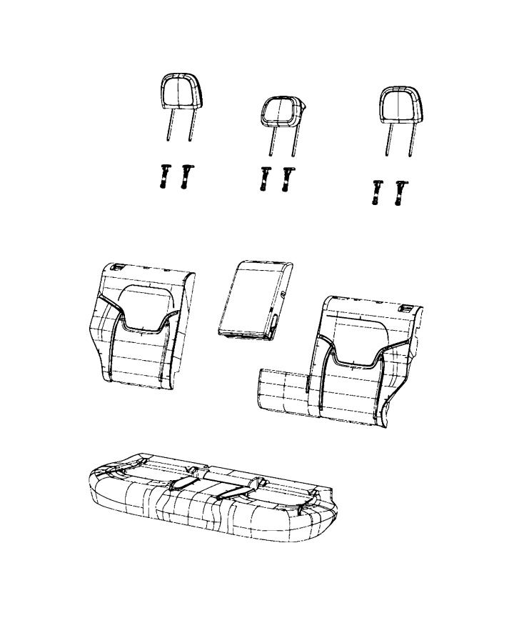 Diagram Rear Seat, Split Seat. for your 2000 Chrysler 300  M 