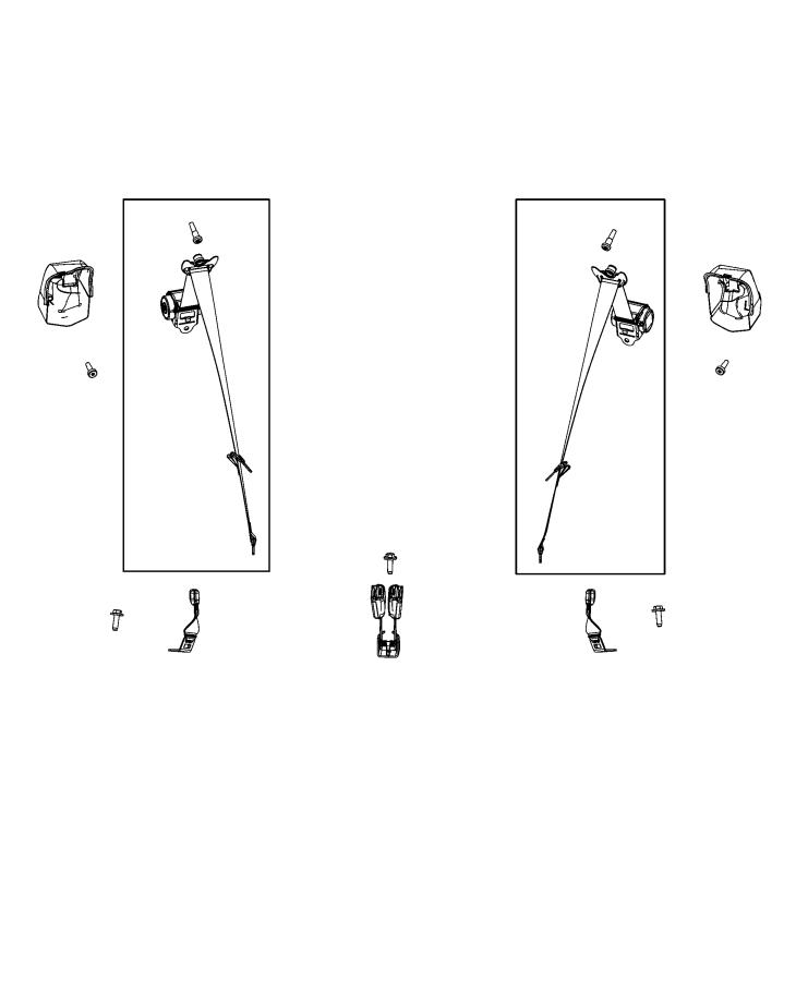 Seat Belts, Third Row. Diagram