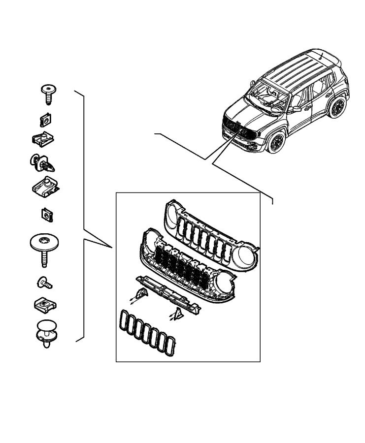 Diagram Grilles. for your 2004 Chrysler 300  M 