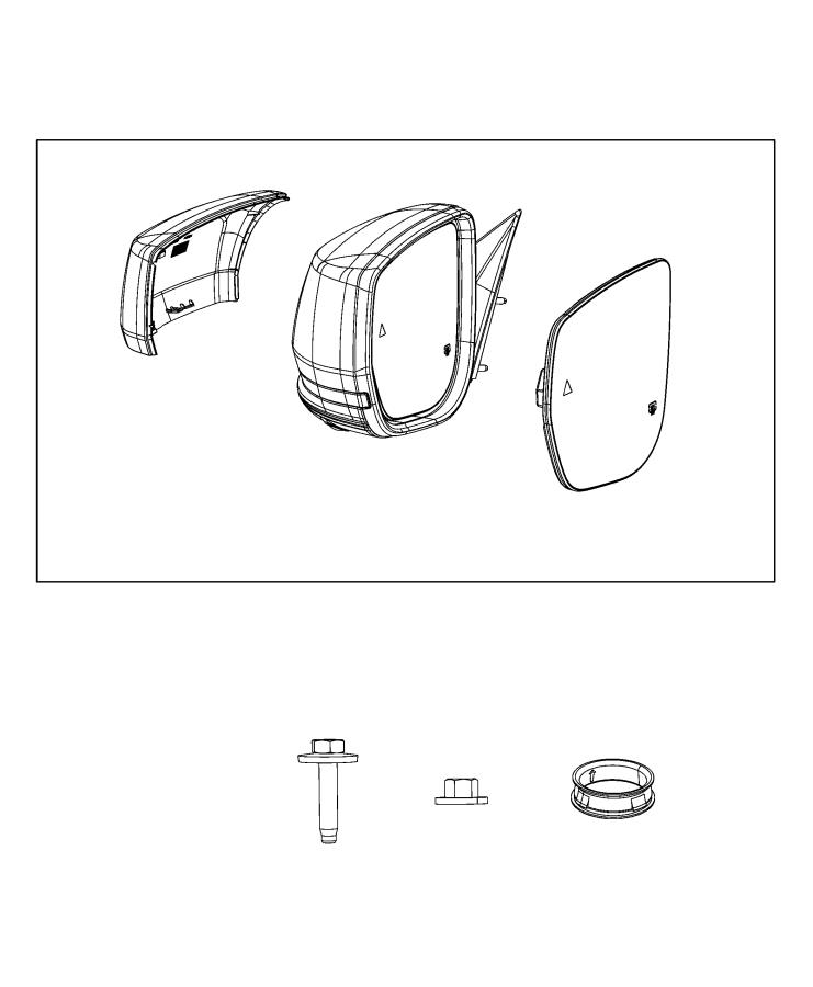 Diagram Mirror, Exterior. for your Ram