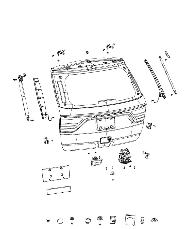 Diagram Liftgates. for your 2024 Dodge Durango SXT Plus 3.6L V6 