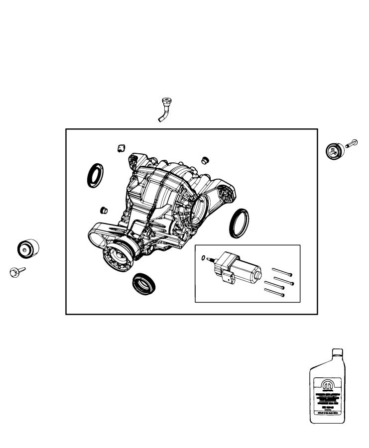 Diagram Axle Assembly, Rear. for your Jeep Grand Cherokee  