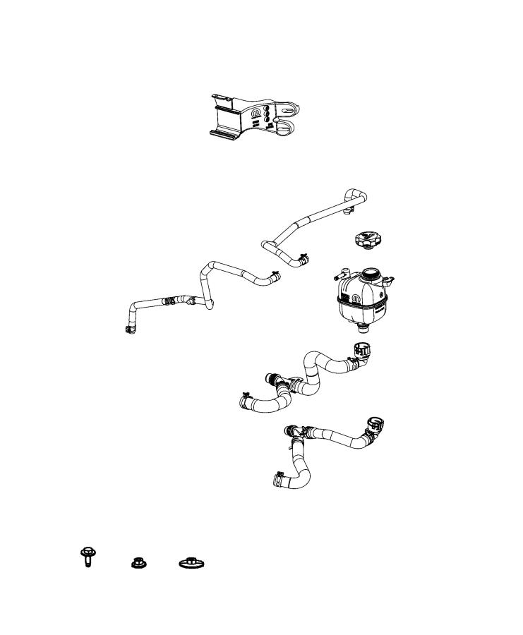 Full size assembly image of Coolant Recovery Bottle Electric. (1/1)