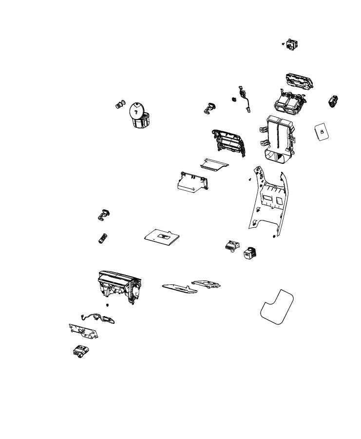 Diagram Floor Console, Front. for your 2000 Chrysler 300  M 