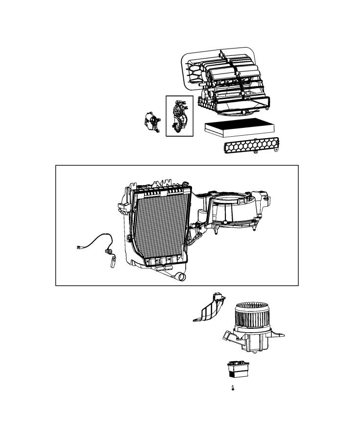 Diagram A/C and Heater Unit. for your Jeep Renegade  