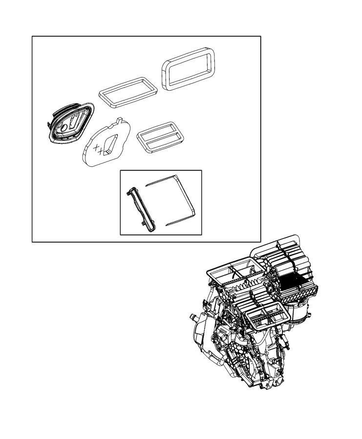 A/C and Heater Unit. Diagram