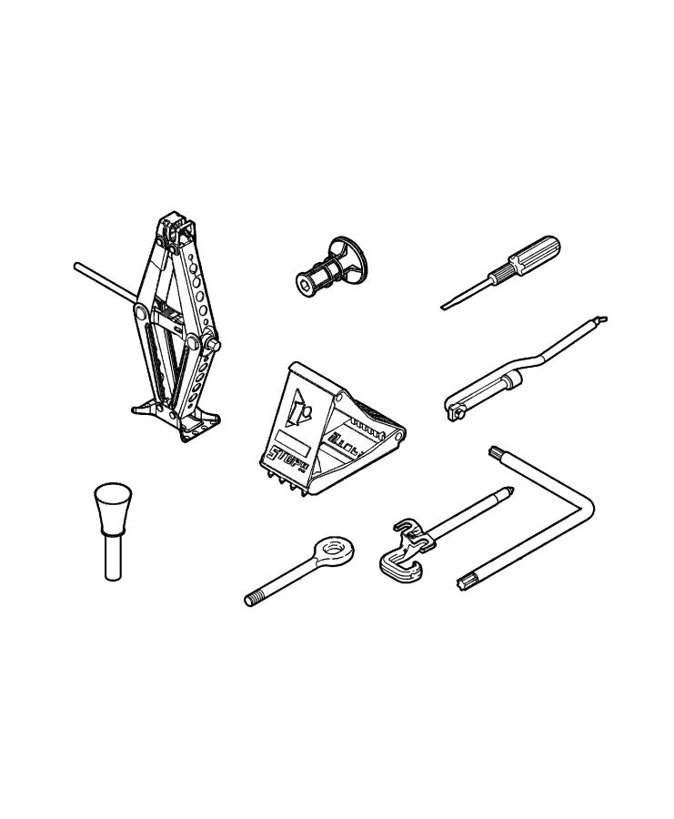 Diagram Jack Assembly And Tools. for your Jeep