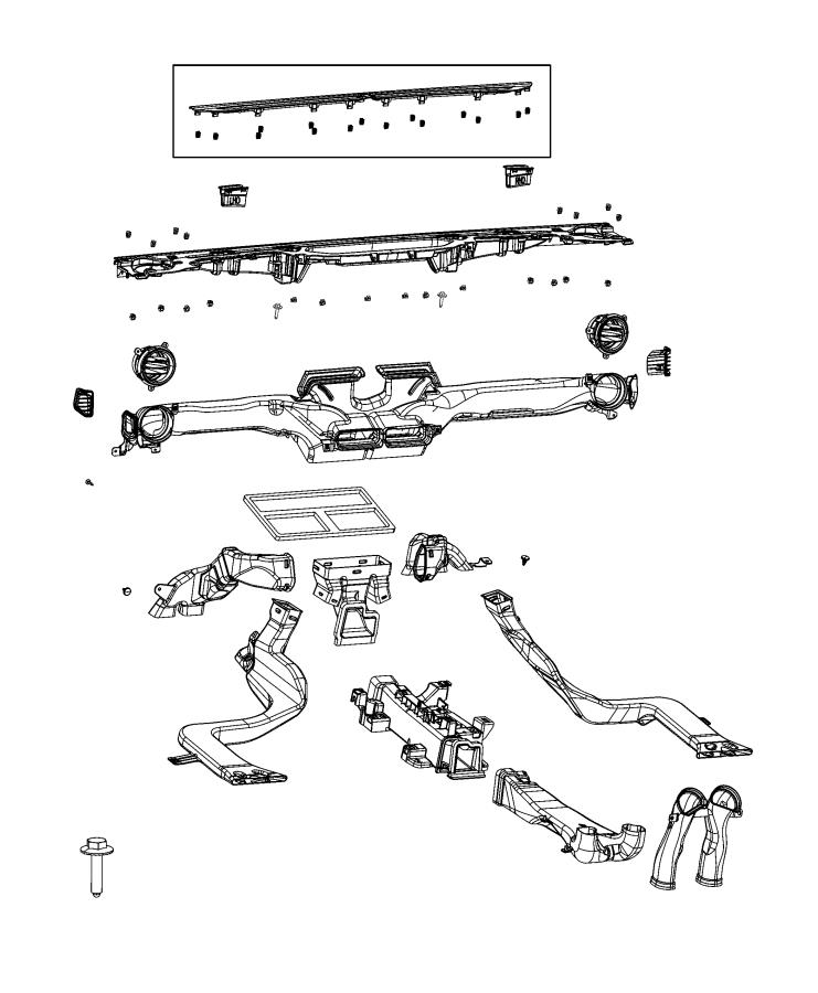 Diagram Ducts. for your Jeep Gladiator  