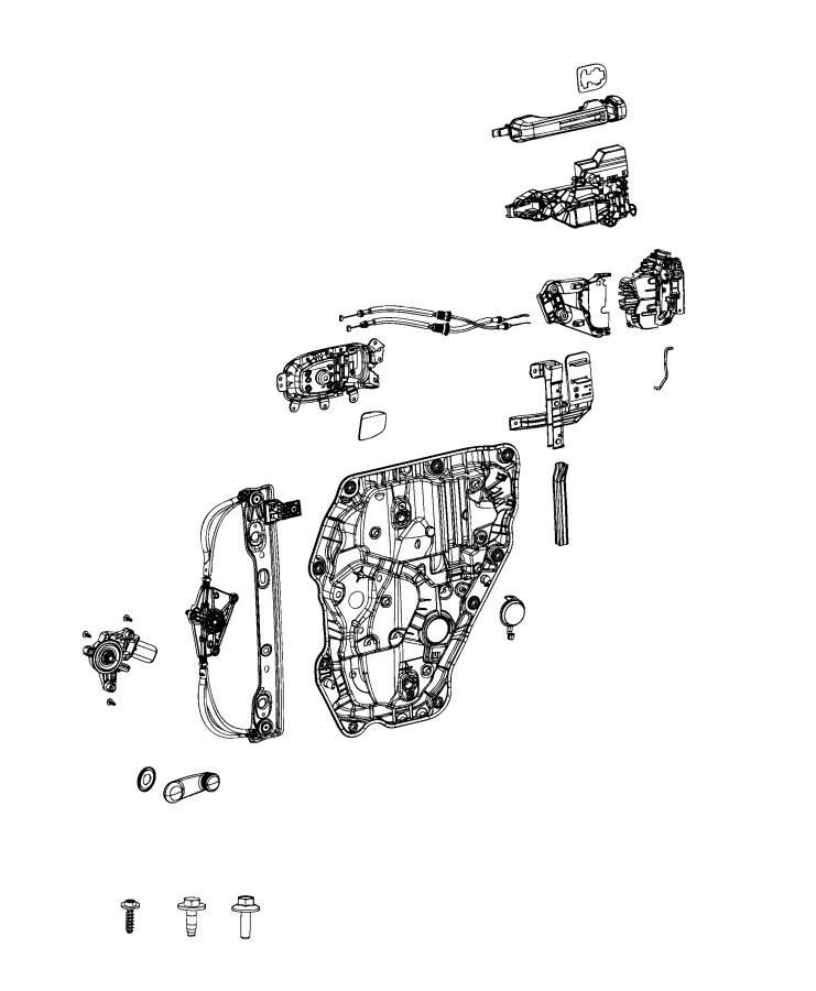 Rear Door, Hardware Components. Diagram