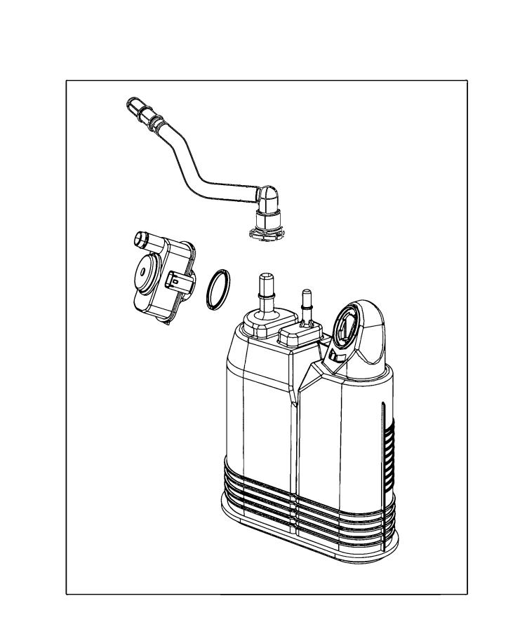 Diagram Vacuum Canister and Leak Detection Pump. for your Dodge