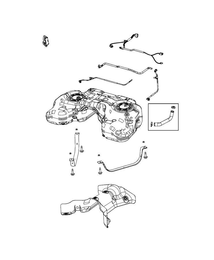 Fuel Tank and Related Parts. Diagram