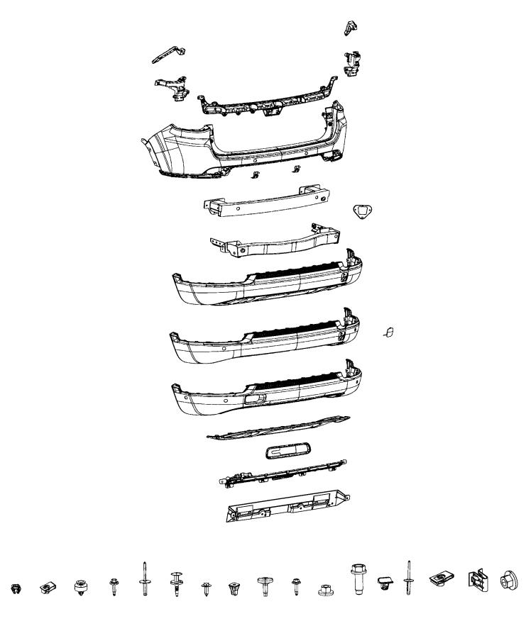 Diagram Fascia, Rear. for your 2015 Jeep Compass   