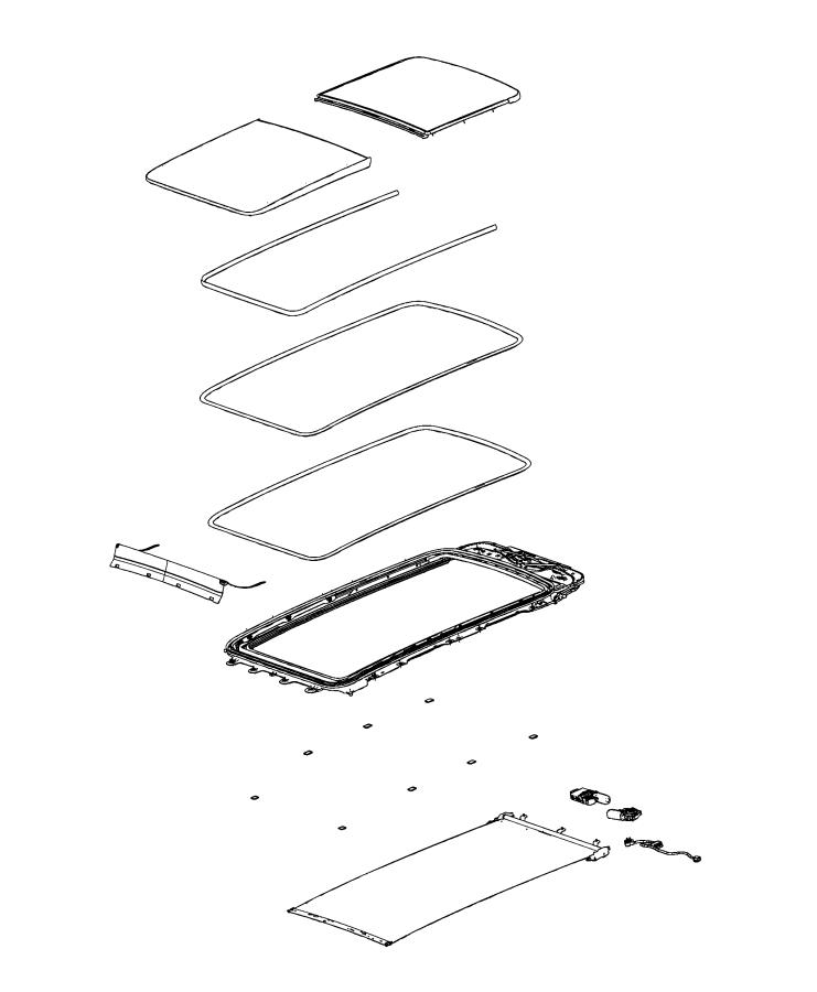 Sunroof and Related Parts. Diagram