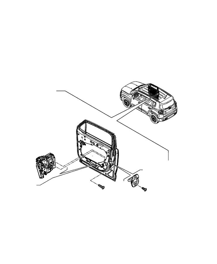 Diagram Front Door, Hardware Components. for your 2000 Chrysler 300  M 